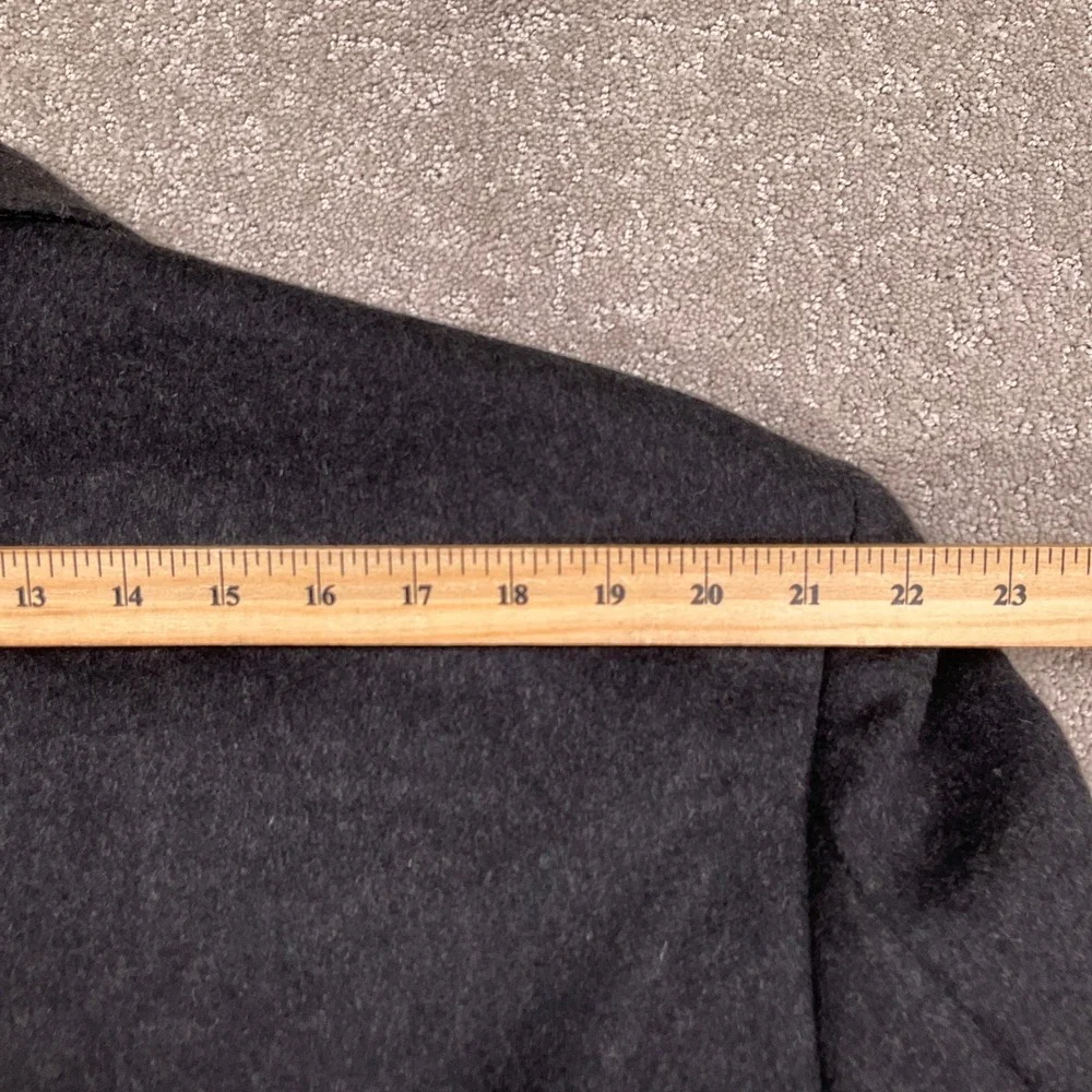 Career Collection Overcoat Mens 48L Charcoal Gray Wool‎ Topcoat Long Length